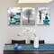 3 Piece Framed Canvas Art Prints Ready to Hang Inspirational Abstract Blue Pictures Home Decorations